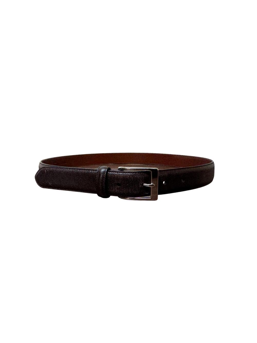 Vintage Coach Mens Dark Brown Leather Belt Size 34